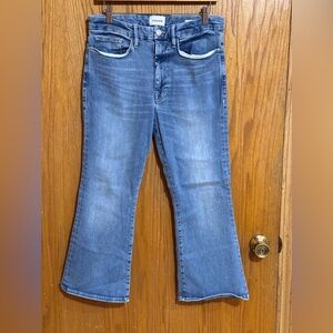 FRAME women’s sz 2 le one crop mini boot jeans‎